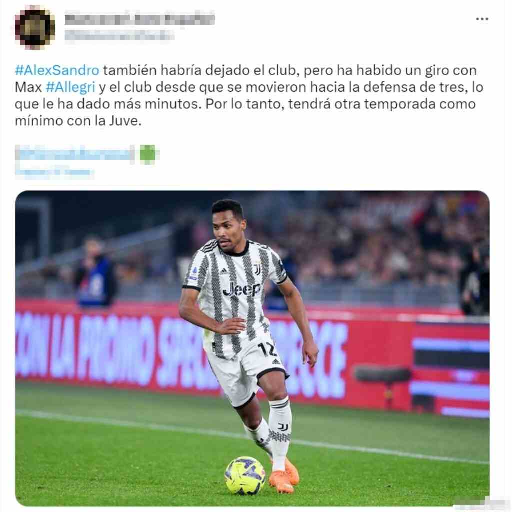 tweet alex sandro