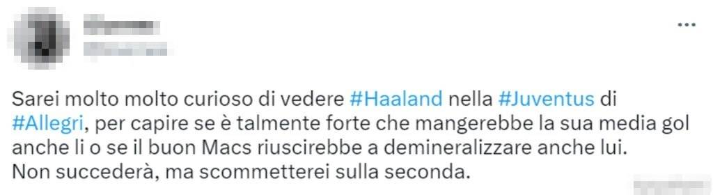 tweet haaland 