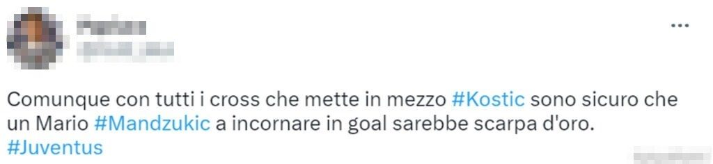 tweet juve kostic