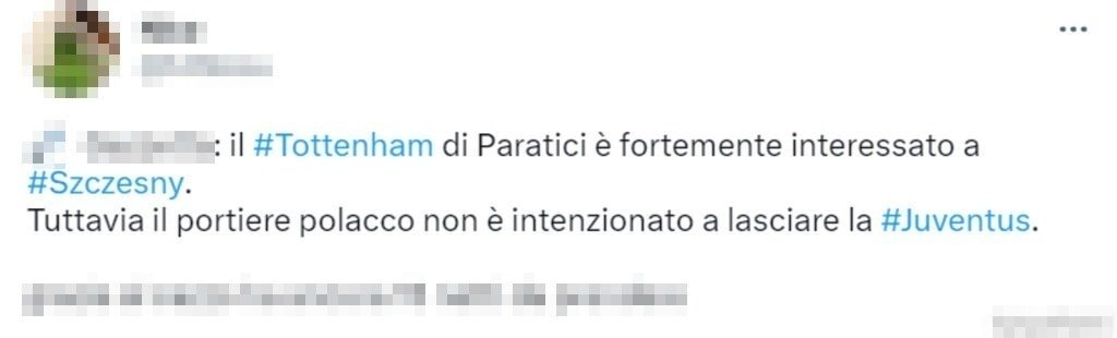 tweet szczesny