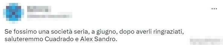 tweet cuadrado alex sandro 