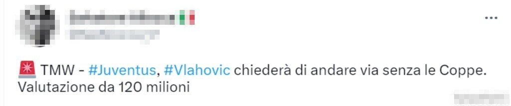 tweet vlahovic